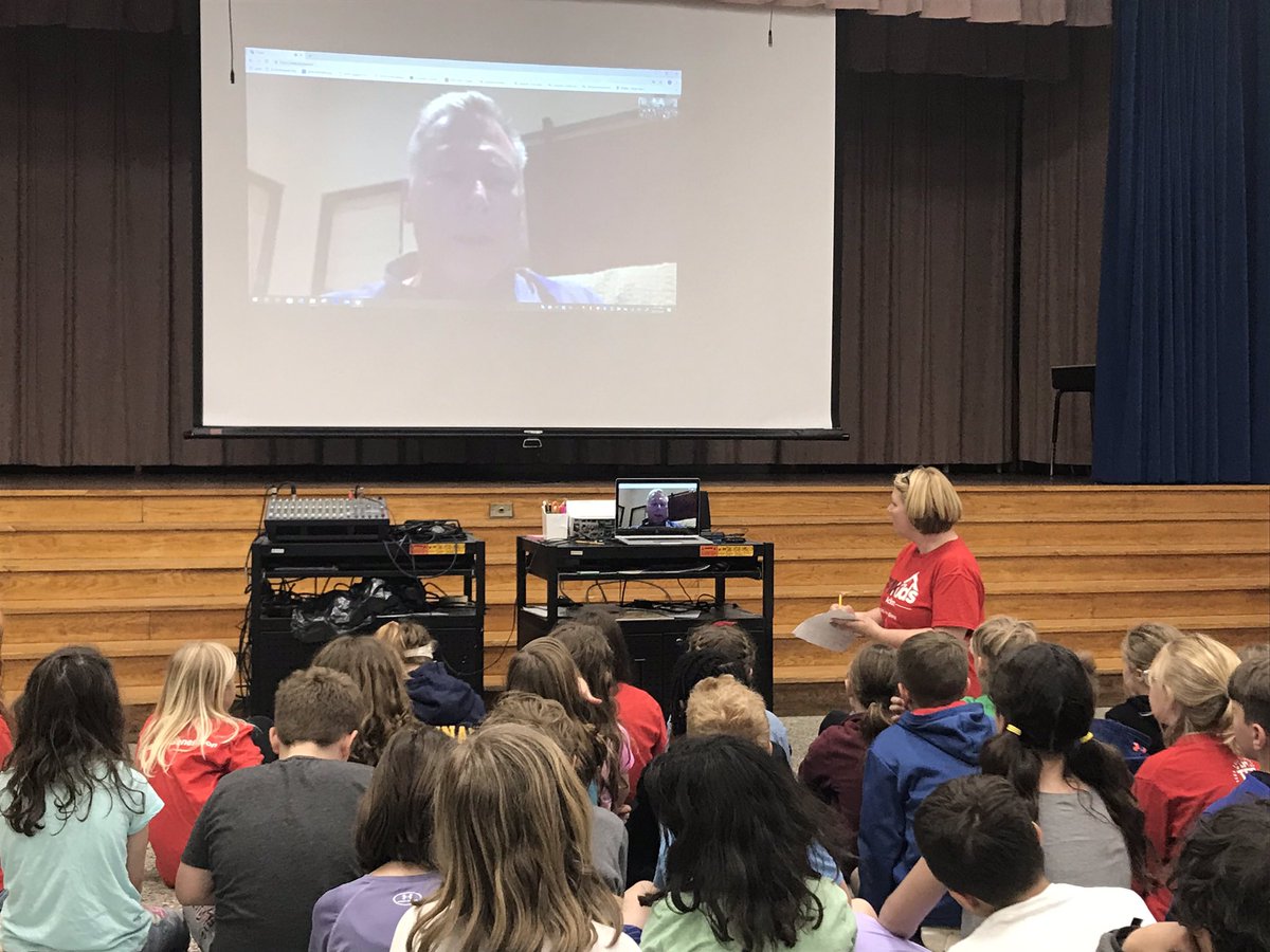 mrscapka's tweet photo. #EPIK Kids in Action @Hillcrest_BCPS used @Skype to talk with Dr.Robb Sheneberger about his school in Zambia that we will be helping through a school supply and playground equipment drive. #generousgeneration @ramos_maria1 @mwebsterbcps @Kate_Jaudon https://t.co/02P4M2bcNs
