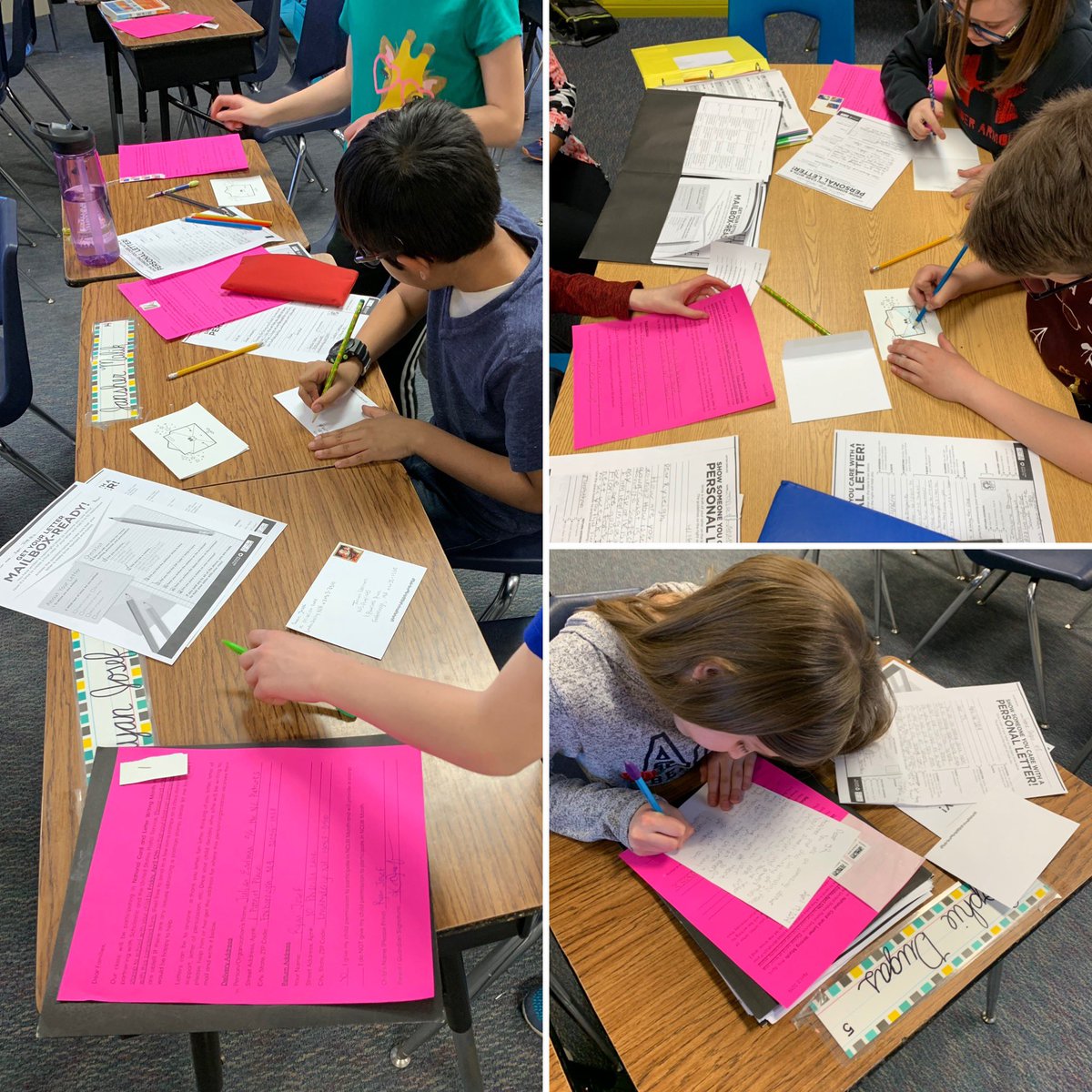 Mrs. Allen’s class loved partnering with <a href="/Scholastic/">Scholastic</a> and <a href="/USPS/">U.S. Postal Service</a> for National Card and Letter Writing Month! These letters will be sent to special family, friends, authors, athletes, musicians, and others that we admire. 📝📬