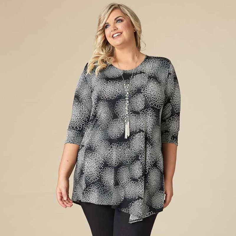 RedTulipBtq's tweet photo. Why just say it when you can Say It Out Loud? Shop this beautiful black and white print now! https://t.co/fYrj0lXChF  #plussizefashion #redtulipboutique https://t.co/3tMjG9UsJv