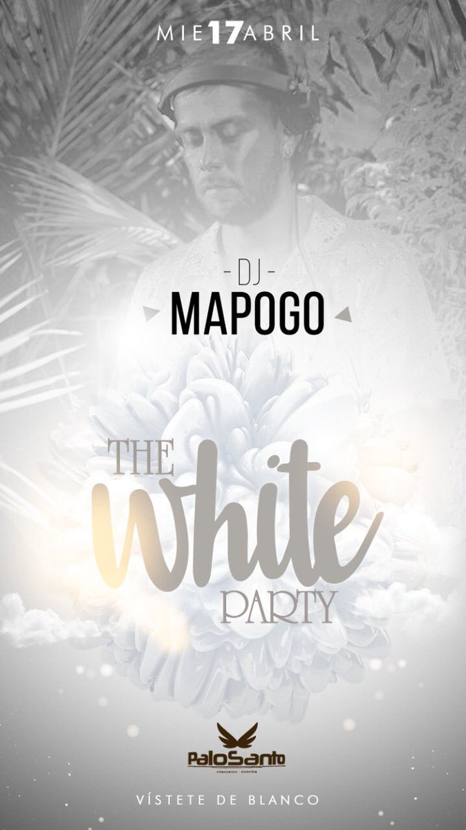 KmiloHernadez's tweet photo. Hoy nos vemos en Palosanto ⚪️ ⚪️⚪️ #whiteparty #housemusic #techhouse #mapogodj By @palosantoclub https://t.co/BkAqIqQv0X