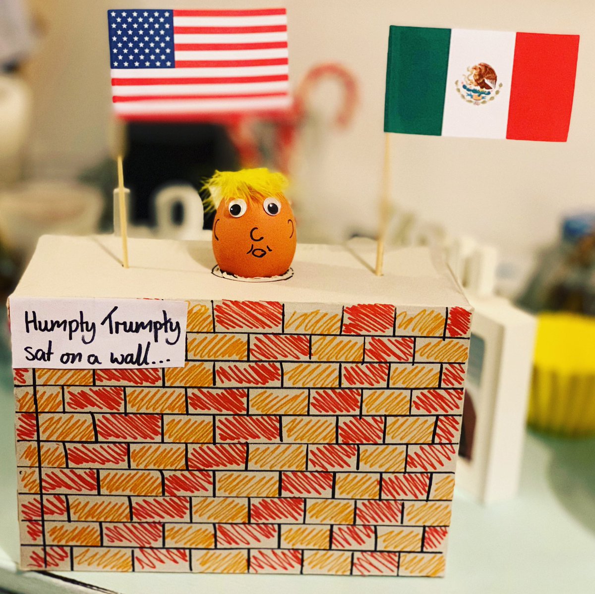 Love Mason’s #paceegg #easter #egg #trump #wall