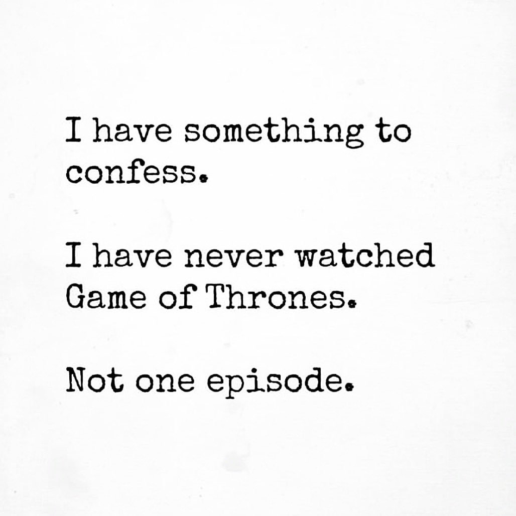 MsElleVictoria's tweet photo. Yes, it’s true...
.
#got #GOTconfession https://t.co/cvg8WsuBHQ