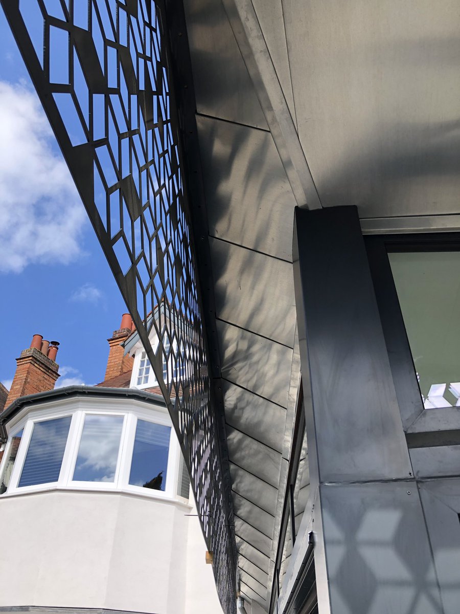 It’s good to see our Vm zinc natural contract in Birmingham has weathered down to a lovely light grey patina.