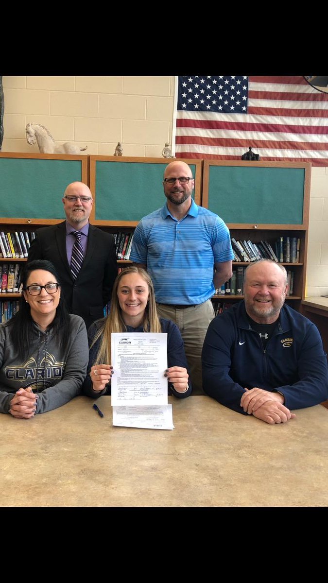 ACValleySD's tweet photo. Congratulations Olivia Boocks on signing with Clarion University! https://t.co/gevS33cut7