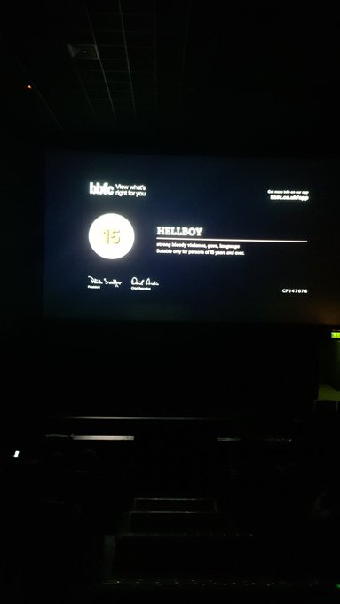 Just went to see @HellboyMovie ? https://t.co/jkhSIVMLp6
