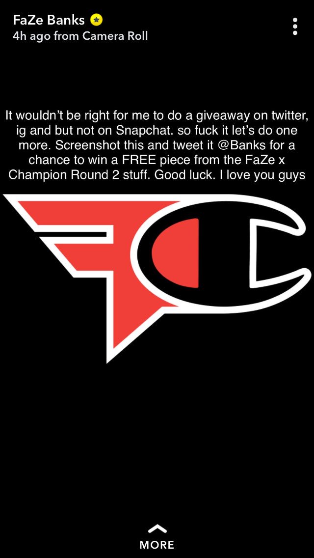 AceUpYT's tweet photo. @Banks Soooo...I wouldn’t mind winning the snapchat giveaway...🤷🏻‍♂️:) https://t.co/pjycw4bAvW