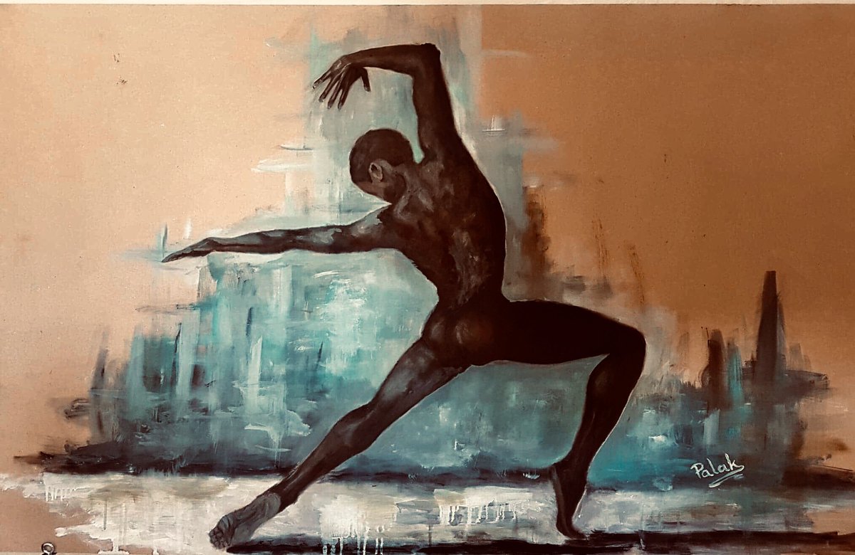 ViolettaPJones's tweet photo. “Raw” 90x120 oil on board. Finally finished 🍾🥂🎉 #fineart #oilpainting #figurativepainting #malefigurativeart #balletdancer #dancer #contemporaryart #oilart #movement #expression #raw #rawpaining #rawmovement #rawdance https://t.co/1Ey2od4DGw