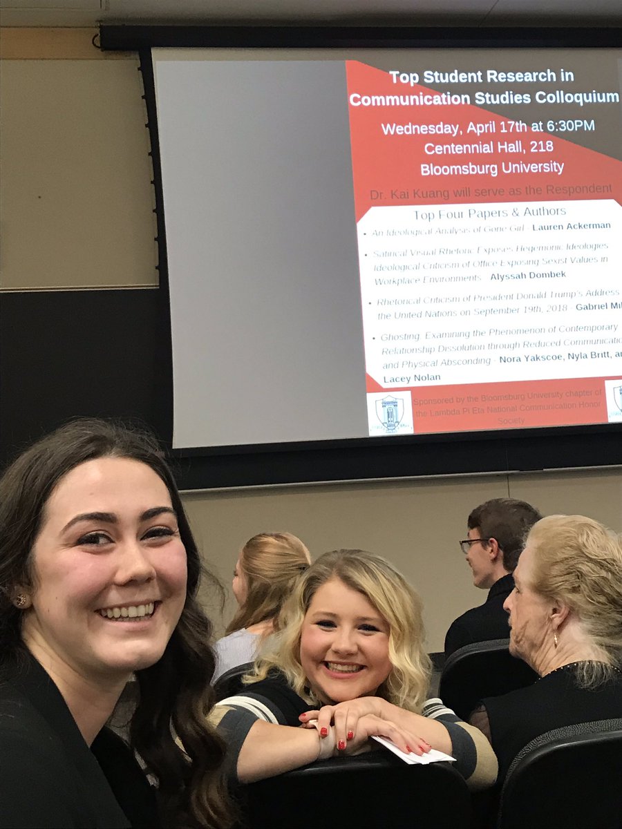 MaryEKingPhD's tweet photo. Congrats to my students Nora, Lacey, &amp; Nyla for winning the Howard Schreier Award for Outstanding Communication Studies Scholarship for their research on #ghosting! Congrats also to Gabriel who tied for first &amp; prof @DrHeineman , &amp; students Lauren &amp; Alyssah! @BUCommStudies https://t.co/0S1p3xlRfE