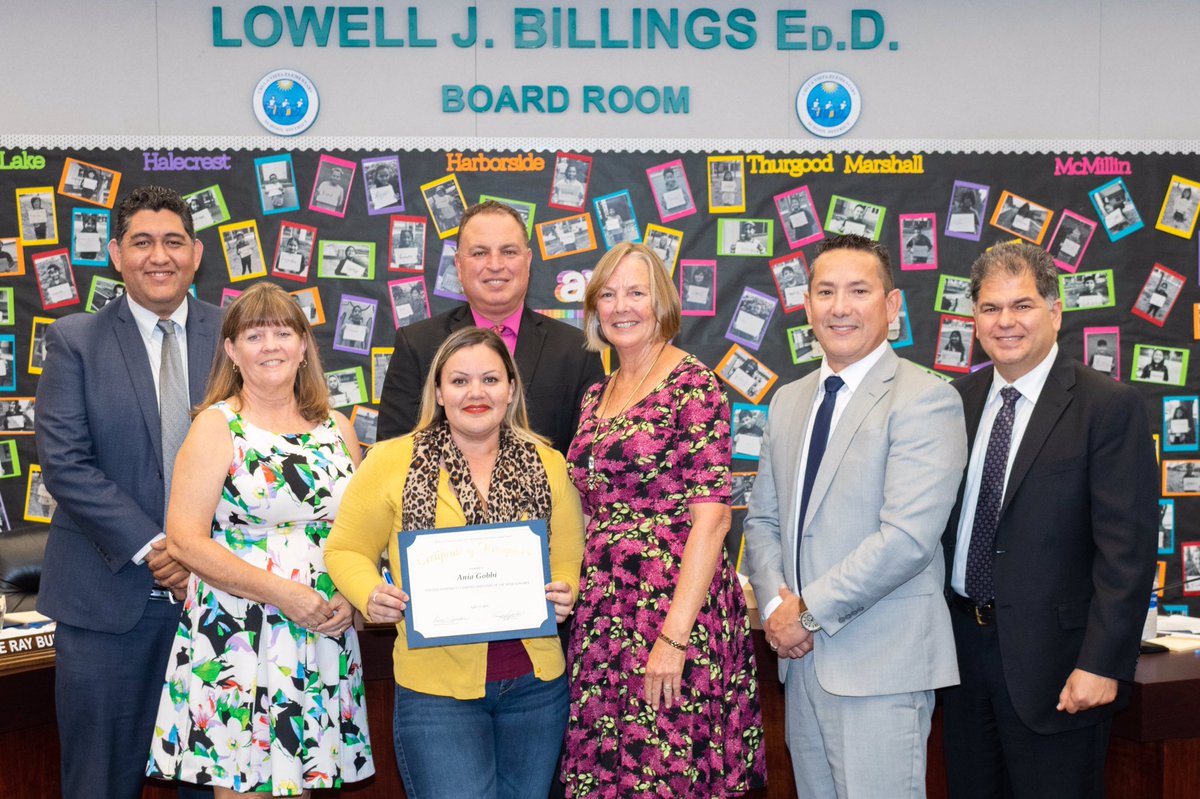 A ‘shout out’ also to our two District Classified Employee of the Year Honorees: Shawn Duncan, Instructional Assistant, Behavioral Specialist at Casillas, and Ania Gobbi, School Secretary at Chula Vista Hills. #Gratitude for our amazing classified staff. #WeLoveEm