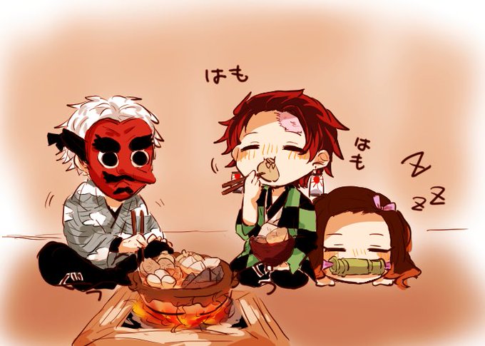吉屋しよ子さんがTwitterに投稿した竈門炭治郎(鬼滅の刃)のイラスト。