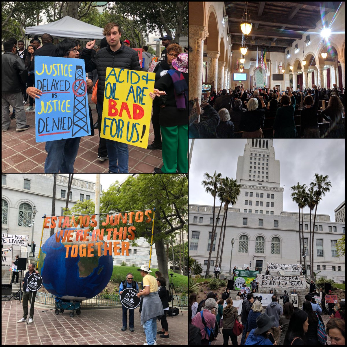 RedeemerCP's tweet photo. Thank you to everyone who joined us at #StandForJustice Rally! We had a great turn out and called on city leaders to institute a 2,500-foot health and safety buffer & begin a just transition to a clean energy economy. #NoDrillingWhereWeLiving #EndNeighborhoodDriling #STANDLA https://t.co/MKcIm82UCB