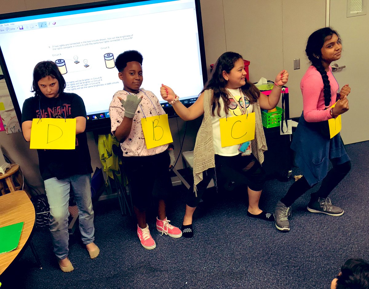 jrobeauCFISD's tweet image. We held an impromptu “great debate” over our FAQ warm-up question. Ss grouped up based on answer chosen, planned their argument and chose their team rep. It. Was. Awesome!!! @CFISDScience @GleasonTigers #notonthelessonplan #greatdebate #electriccircuits #gleasonproud