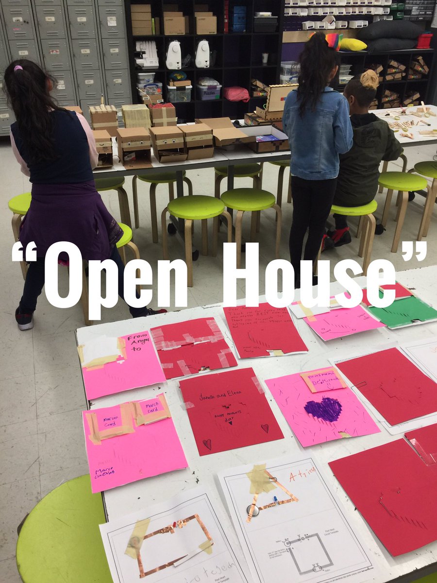 RavenswoodMakes's tweet photo. It’s open house season! In the makerspace at LRRMA, student projects using @StartWithPiper, @silhouetteam, @birdbraintech, and @instructables were on display for families to see. https://t.co/TMzKicjbKX