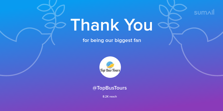 tdholidays's tweet photo. Our biggest fans this week: @TopBusTours. Thank you! via https://t.co/UHZ36AeG2E https://t.co/wq8DbWN38T