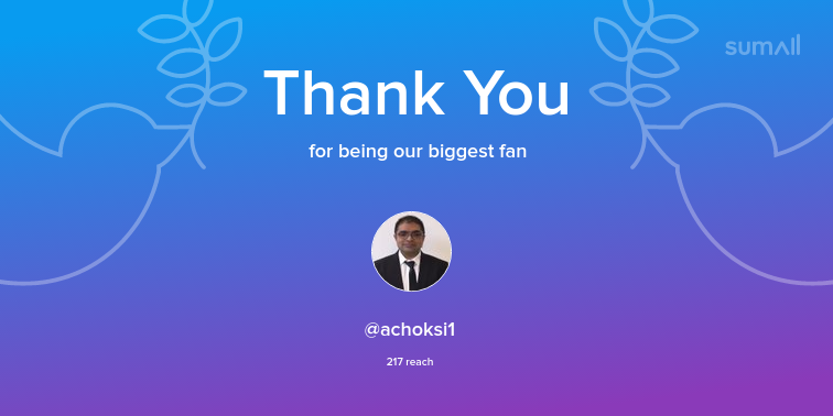 NeheartsPrateek's tweet photo. Our biggest fans this week: @achoksi1. Thank you! via https://t.co/MHGe61ihCo https://t.co/iw47MOfHeQ