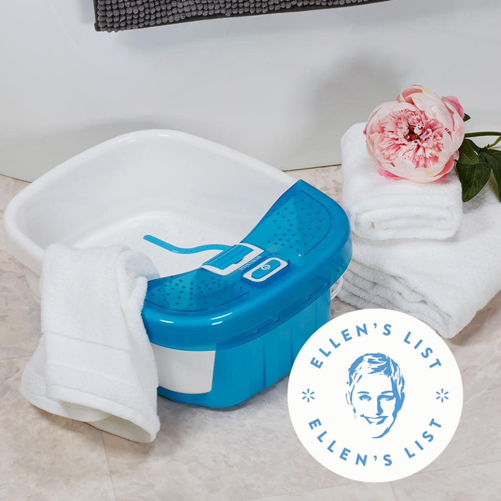 HoMedics's tweet photo. Massaging bubbles make every day feel like #MothersDay! Check out our Bubble Bliss Deluxe Footspa on #EllensList of 15 Favorite Things at @walmart, and think about giving this ultra-relaxing gift to the moms in your life. https://t.co/TbXIa7vSsg https://t.co/JPFls1Bo0W