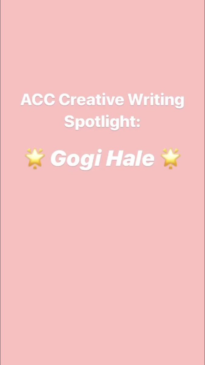 acccreativewrit's tweet photo. Former ACC student Gogi Hale has had her short story The Choosing published in Issue #7 of Jitter Press magazine! Not only that, but she was also a winner for the Writer's Digest Short Short Fiction Competition earlier this year with her piece, A Spot of Beauty! @gogi_hale https://t.co/3bAUzJTuJ0