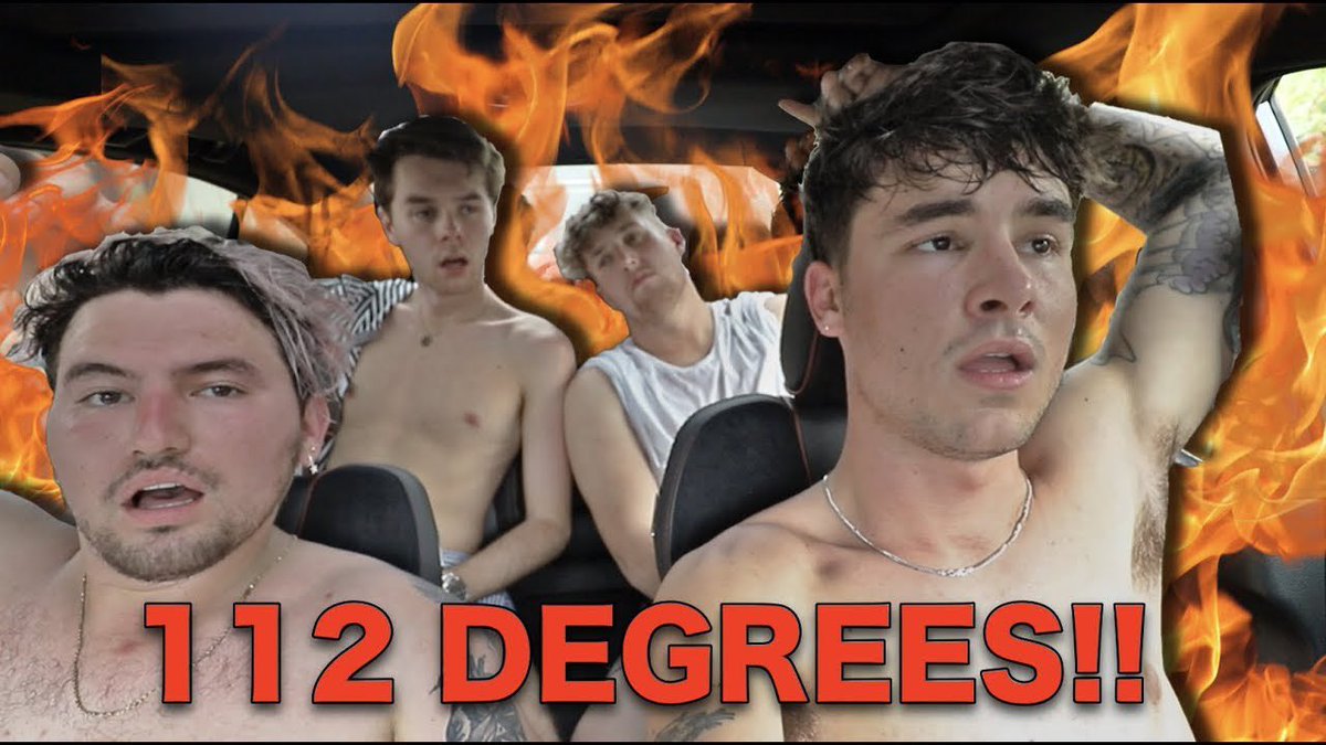 KianAndJc's tweet photo. NEW VIDEO: WE PUT THE HEAT ON BLAST &amp; ROLLED UP THE WINDOWS. LAST TO LEAVE THE CAR WINS $5000 https://t.co/fRZvXrhjKd https://t.co/Sbnx2u9Cmc