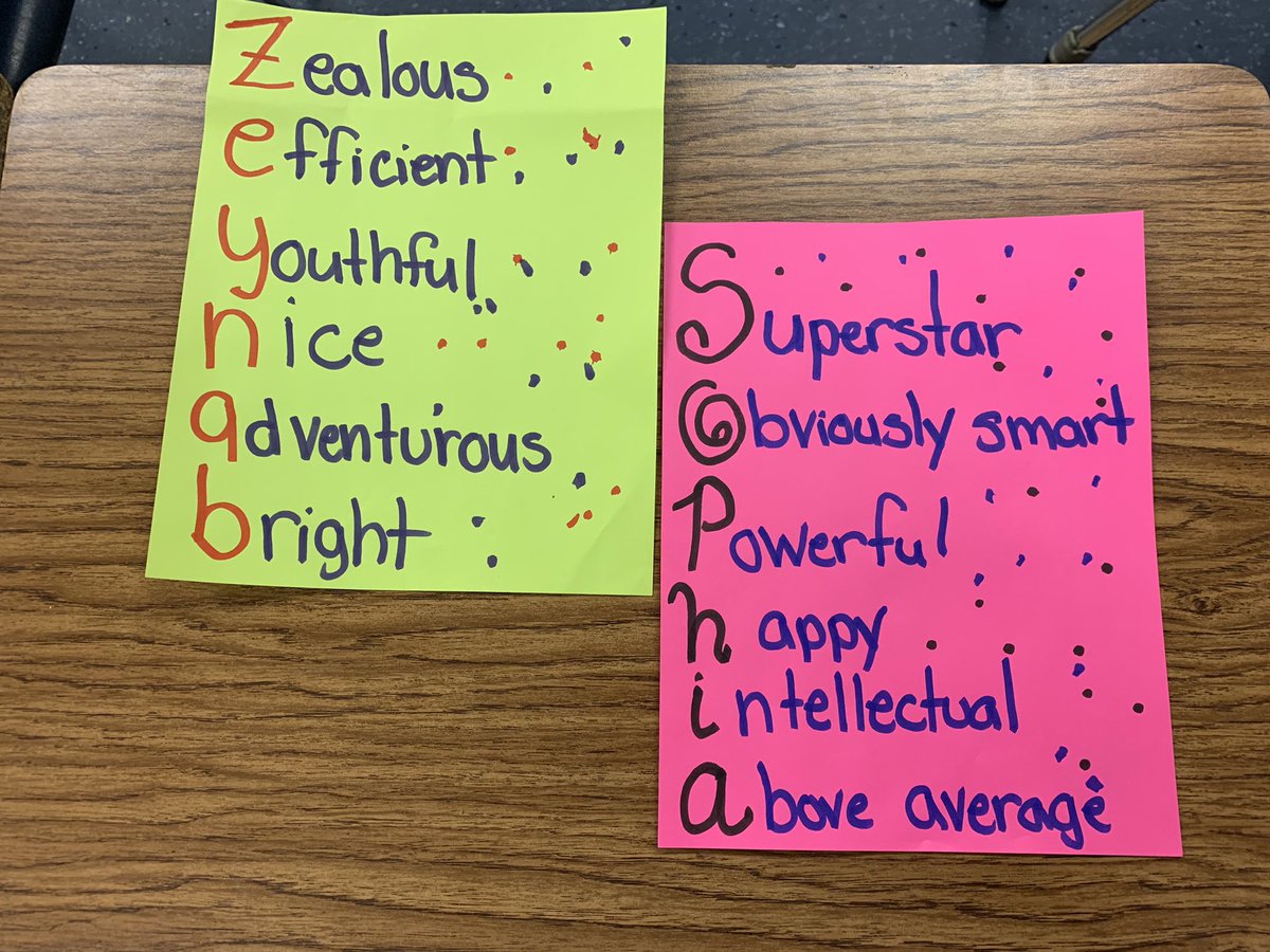 Rhodes7and8LA's tweet image. Test Motivation: You are a smart cookie treats and personalized acrostic poems portraying the classes’ positive characteristics! #Rhodeskidscan #room33 #testmotivation