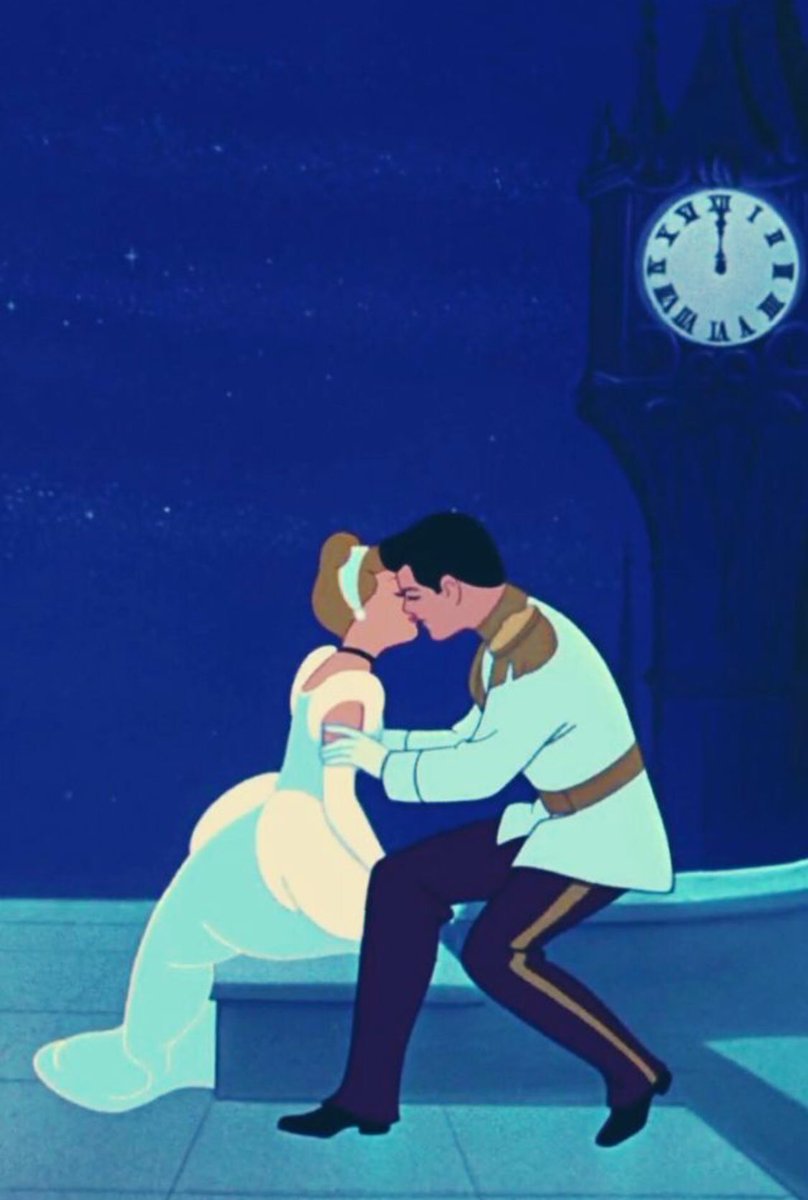 Midnight kisses #Cinderella #PrinceCharming, image size:808x1200