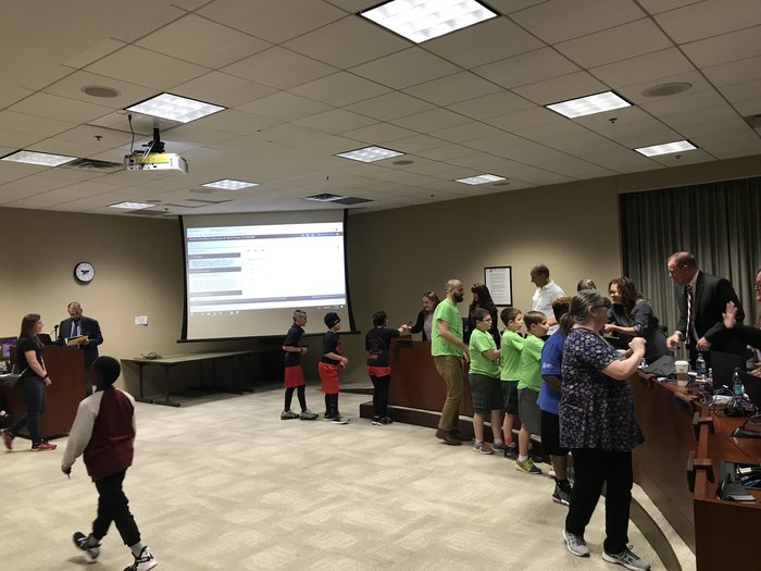 cia_rocks's tweet image. Creston Intermediate Academy Robotics teams are honored at our School Board meeting! #ciarocks #ciarobotics