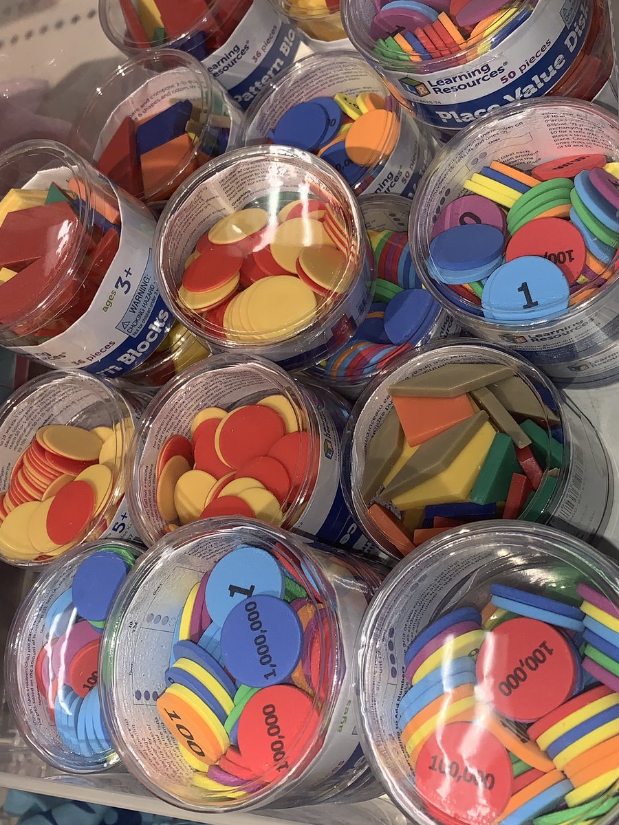 MrsKoehler_HGE's tweet photo. Target dollar spot for the win!!!! @Target #placevaluedisks #patternblocks @HCTM_Math @HCPSArea3 @hgepanthers https://t.co/F8v3Rc8KpM