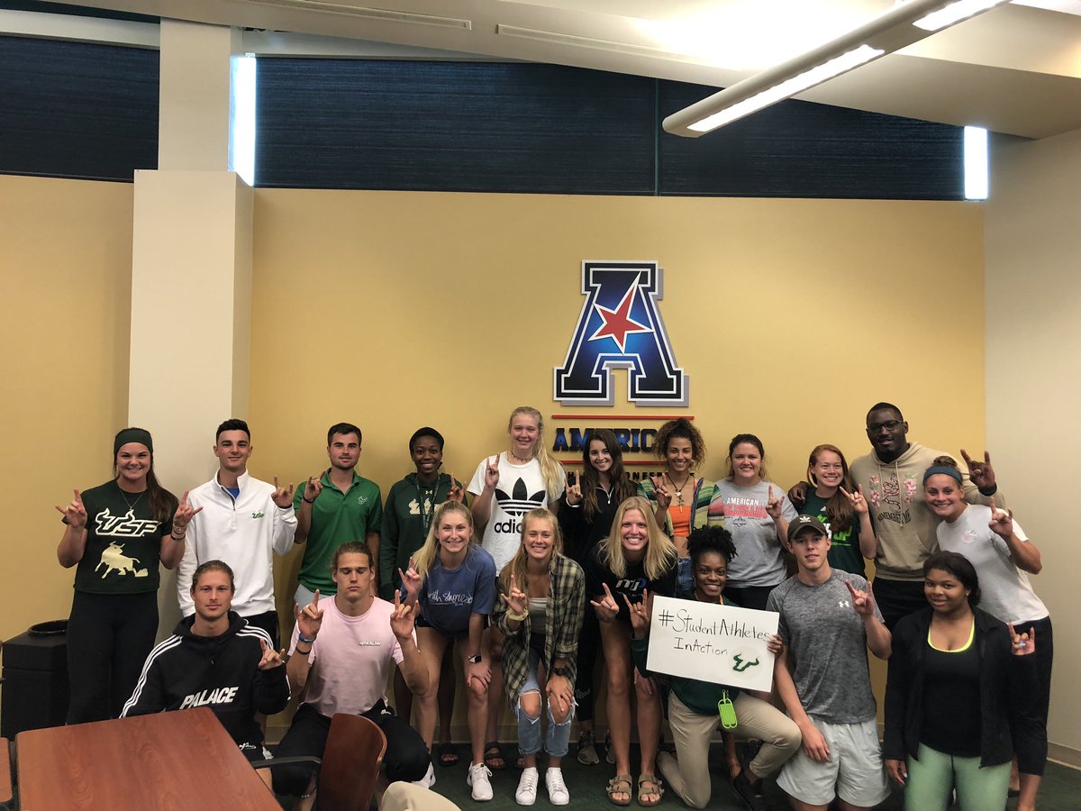 Tonight at our last SAAC meeting of the year we spoke about the initiative of #StudentAthletesInAction. With it being Sexual Assault Awareness month we want to help raise awareness and let people know #BullsAreInAction