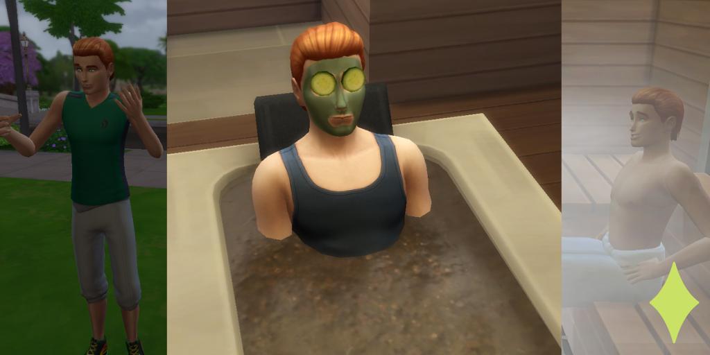 easy_simmer's tweet photo. Who feels utterly relaxed? I bet your sims do after doing to the spa! I This expansion is a 10/10 I love the massage tables and the yoga aspect of the game. What are your thoughts? @TheSims #thesims4 #thesimsspaday https://t.co/kO0uFZTfgV