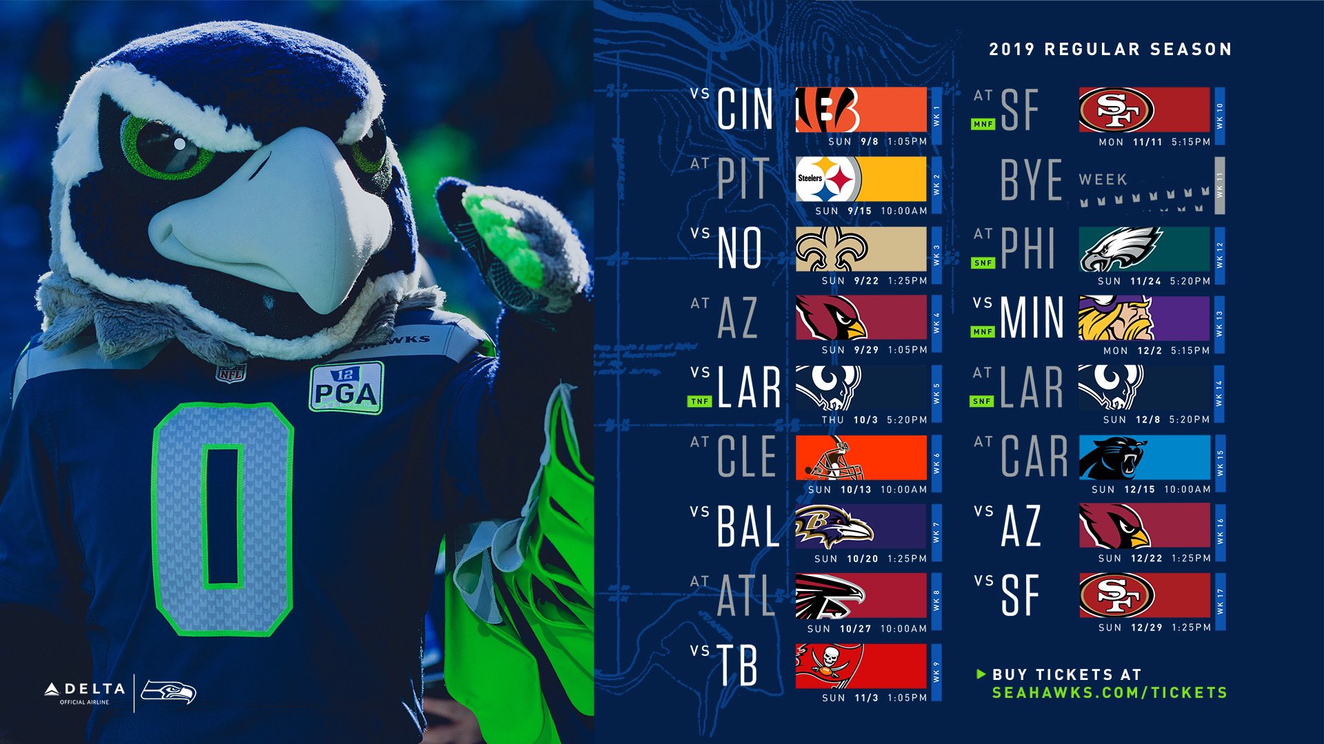 Seahawks 2019 schedule discount