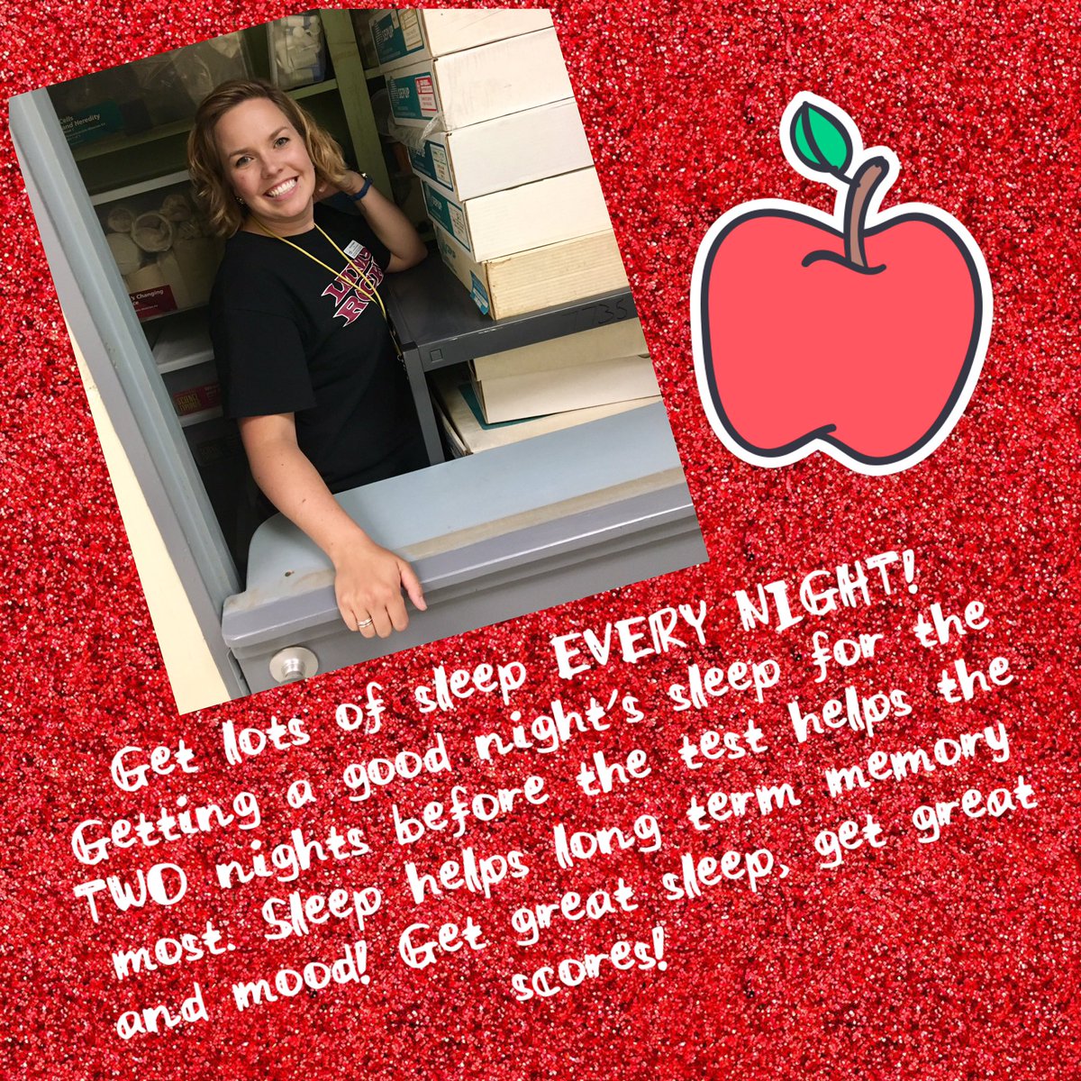 Teacher Test-Taking Tip #1 is brought to you by Mrs. Boggess 😀🍎 #testingtips #lmmsrocks