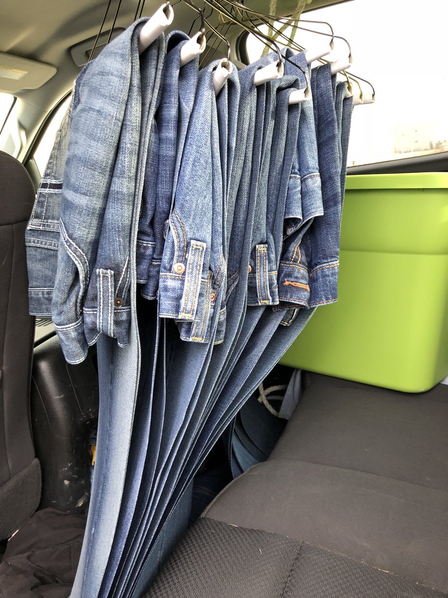 starched cowboy jeans