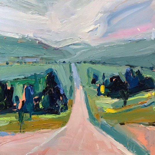 "Road Trip", 61X61cm.
#artspace #paint #gallery #abstractexpressionist