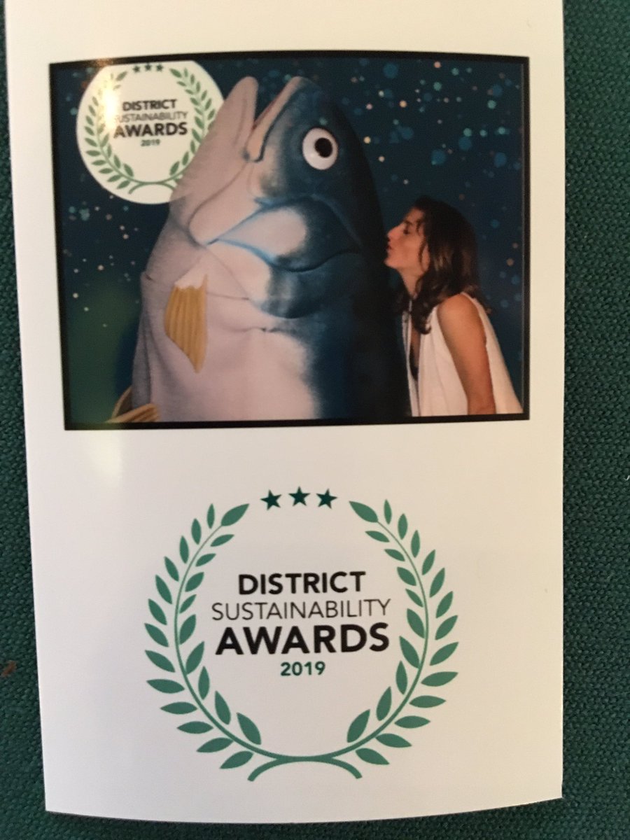 I reeled in a big one at the DC Sustainability Awards #SustainableDC