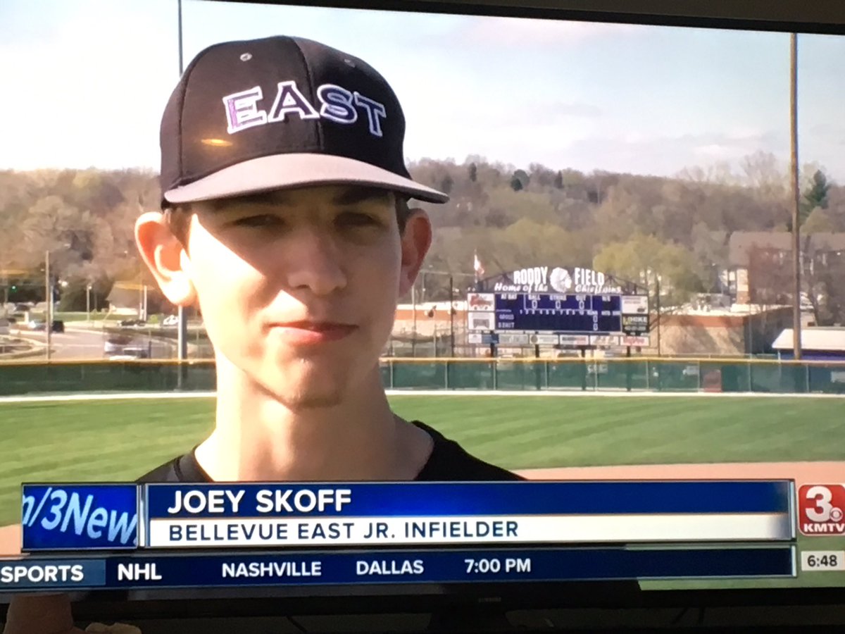 lisachudie's tweet photo. KMTV came to BEast today and did a story about the baseball team heading to KC on Friday for a game at the Royals’ Kauffman Stadium! I will try to post a link to the vid later. https://t.co/ZM1APLO3Tc