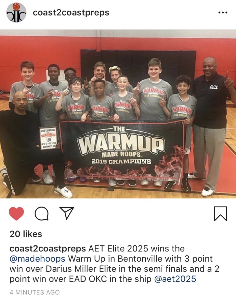 aet2025's tweet photo. AET Elite 2025 balls out last weekend winning the 12u division at @madehoops The Warmup- gearing up for the summer circuit!  #aet2025 #ballin #ballislife https://t.co/Ry5yNktAiB