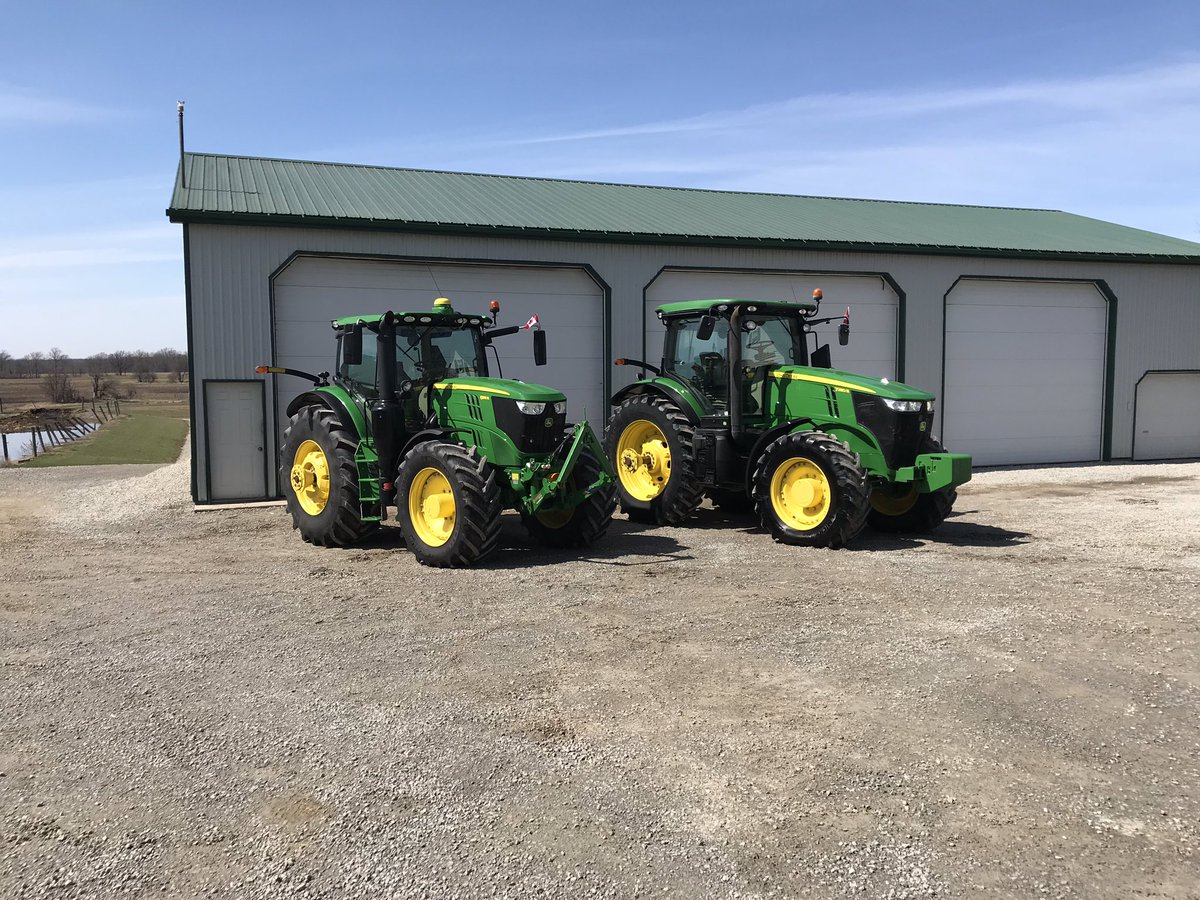 Tractors are clean and serviced and ready for #plant19 #silage19