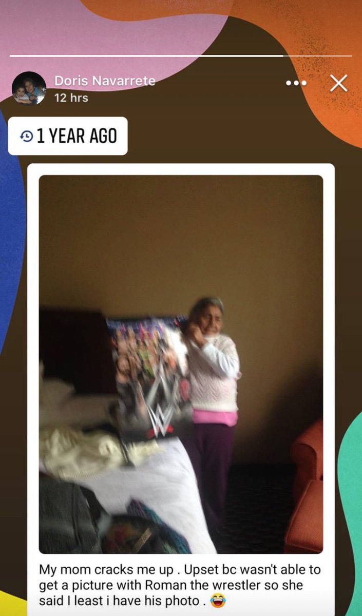 DorisPsalm23's tweet photo. 😂Abuelita loves her @WWERomanReigns. She was talking so much junk about Samoa Joe that night. https://t.co/UmuqNAEvYX