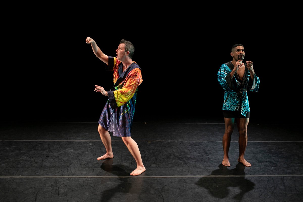 SeanDorseyDance's tweet photo. BOYS IN TROUBLE - Dancers Sean Dorsey & Will Woodward @homonculi85 examine how not everyone’s patriarchy membership card looks the same. And don’t forget to read the fine print! 📸 by @lydiadaniller
#15yearsofSDD #SeanDorseyDance #TRANSformDance https://t.co/7vlfQpxjvT