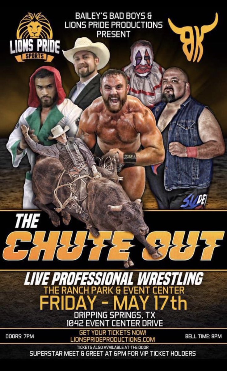 LionsPrideTX's tweet photo. 🚨NEW EVENT POSTER🚨
We’re exactly one month away from #ChuteOut in Dripping Springs, TX!
Grab your ticket and join us at the rodeo on May 17th!
https://t.co/39teWpJCRG https://t.co/OaU9jDVjpJ
