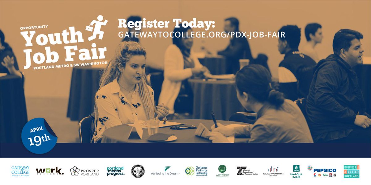 MtHoodCommunity's tweet photo. Find full-time, part-time and seasonal jobs with more than 50 local employers at the April 19 Opportunity Youth Job Fair. #PDXJobs19 More information: https://t.co/rdhYTQ4Nmy https://t.co/XRJ7NHctTt