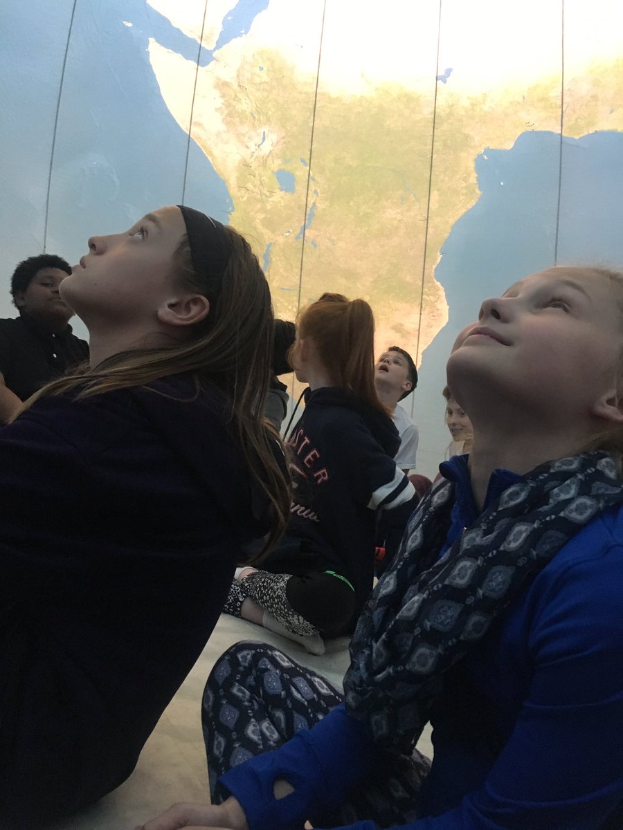 What a great visit from <a href="/DEChildrensMuse/">DE Children's Museum</a> to share the Earth Balloon <a href="/CookeCardinal/">Cooke Elementary</a>