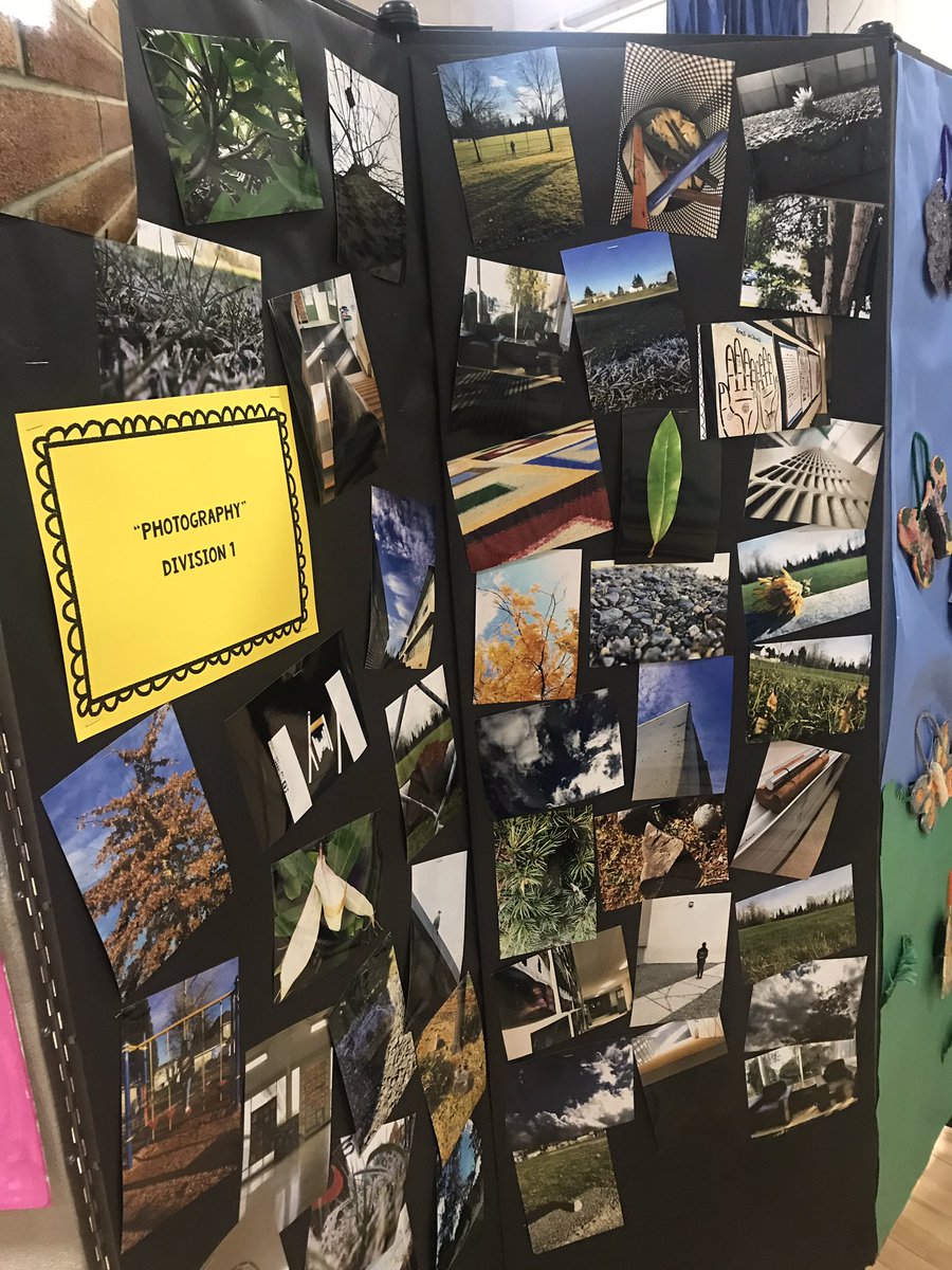 David Brankin Art Show.  What a wonderful opportunity to share learning with an audience.  #BrankinBears #sd36learn