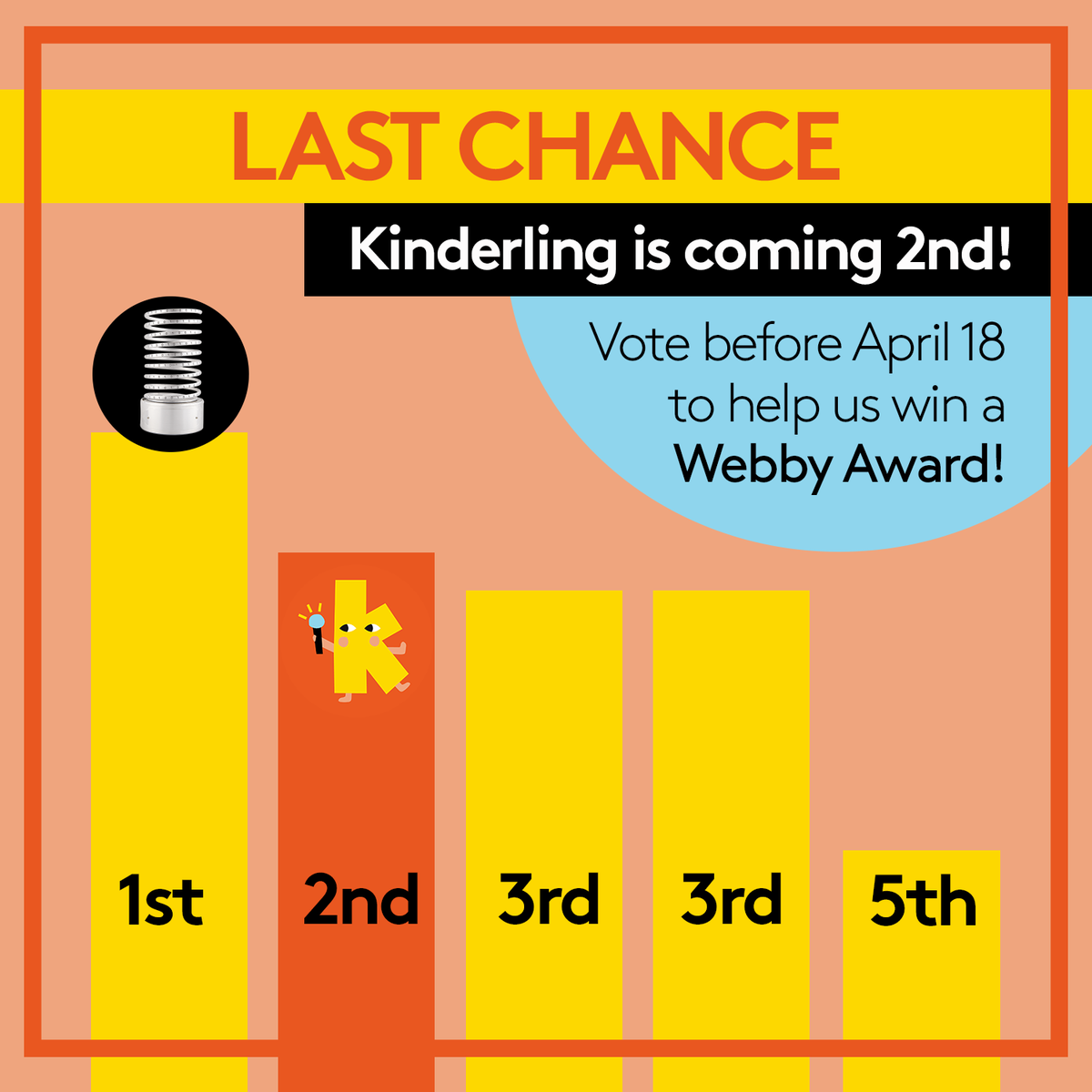 kinderlingradio's tweet photo. Today is the LAST chance to vote for Kinderling's Bedtime Explorers podcast at @TheWebbyAwards!! Whatever the outcome, it has been such an honor to be shortlisted 🥳

Vote for us here: https://t.co/X2sDFn1hVQ https://t.co/Gz8qTpbJnR