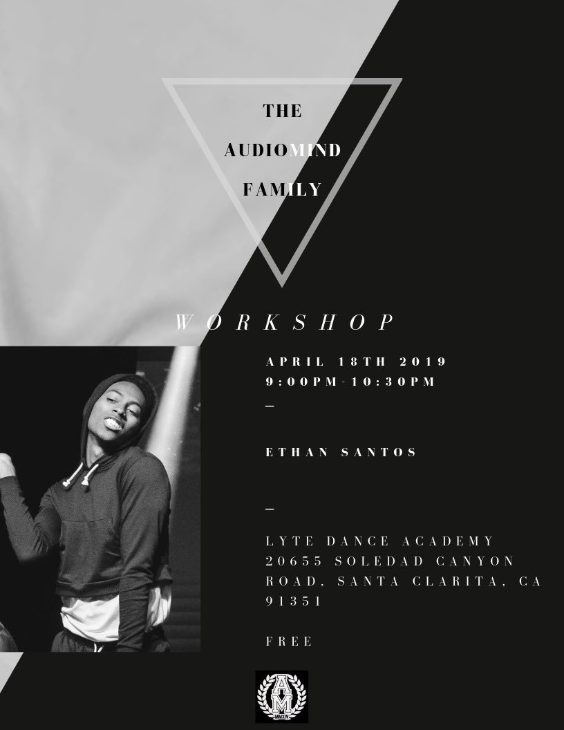 audiodanceco's tweet photo. “God said let there be light, so it was lit.” 

This thursday night’s festivities! Former AudioMind member and current member / director of Direct Motive, Ethan Santos will be teaching! Come through and LET’S GO! #TisDancingTime #FinnaLit #LetsGetIt #TheOutro #WorkshopEdition
... https://t.co/QjPlnzRbqQ
