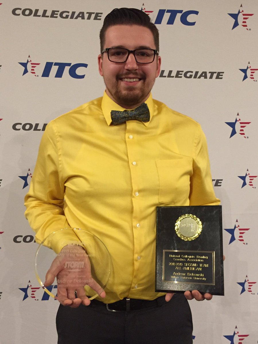 Congratulations, Andrew Dekowski!!!  NCBCA 2nd Team All-American and IBMA Collegiate Bowler of the Year Honorable Mention!!! #TeamEbi #HammerBowling #wpunjbowling