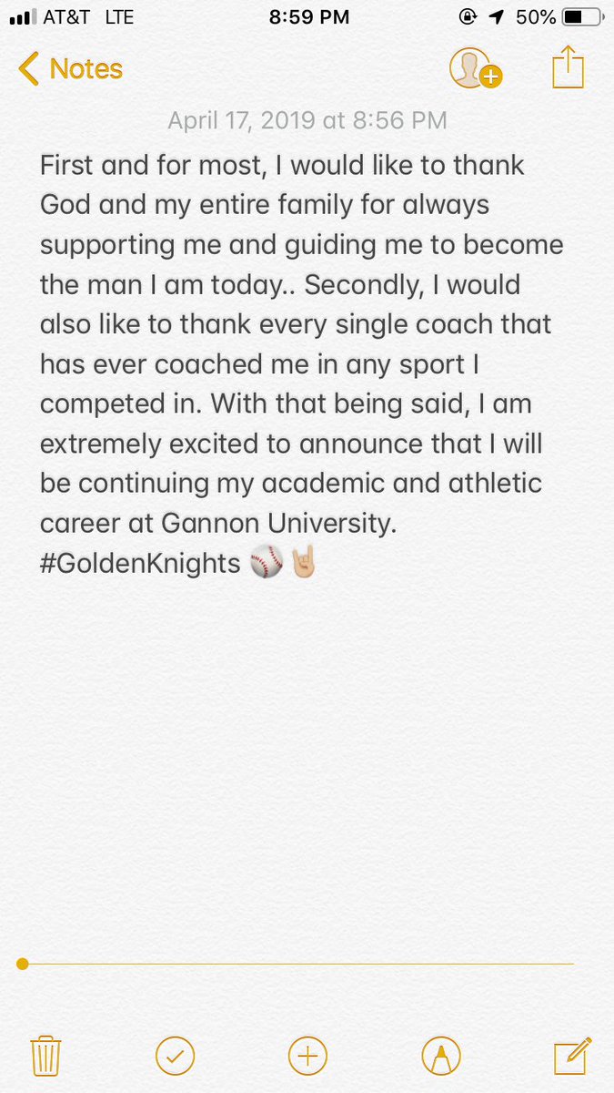 adbaldi3's tweet image. Beyond blessed to be able to play baseball at the next level! ⚾️⚔️@GannonBaseball @Prep_Ramblers