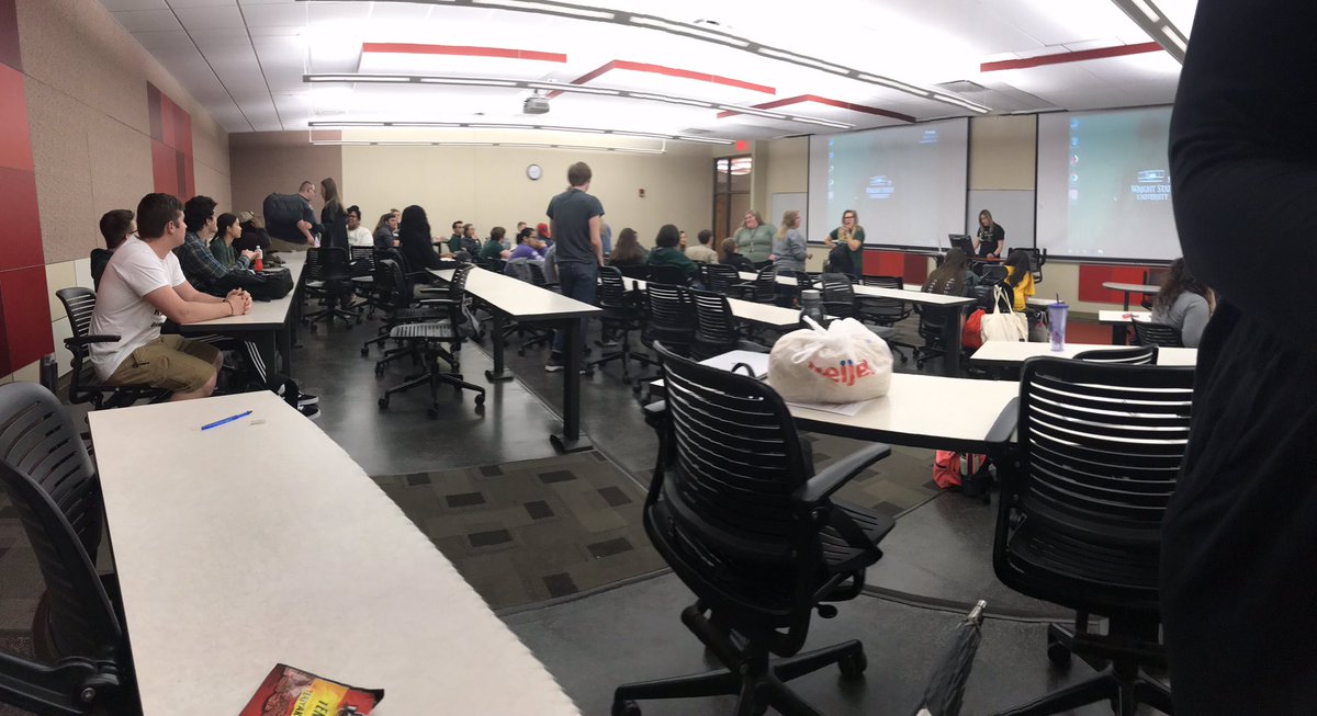 dbertsos's tweet image. Spring Orientation for the 2019-20 RA Staff @WSUHousing 2Nite!  #YoungerEveryYear #WrightStuff