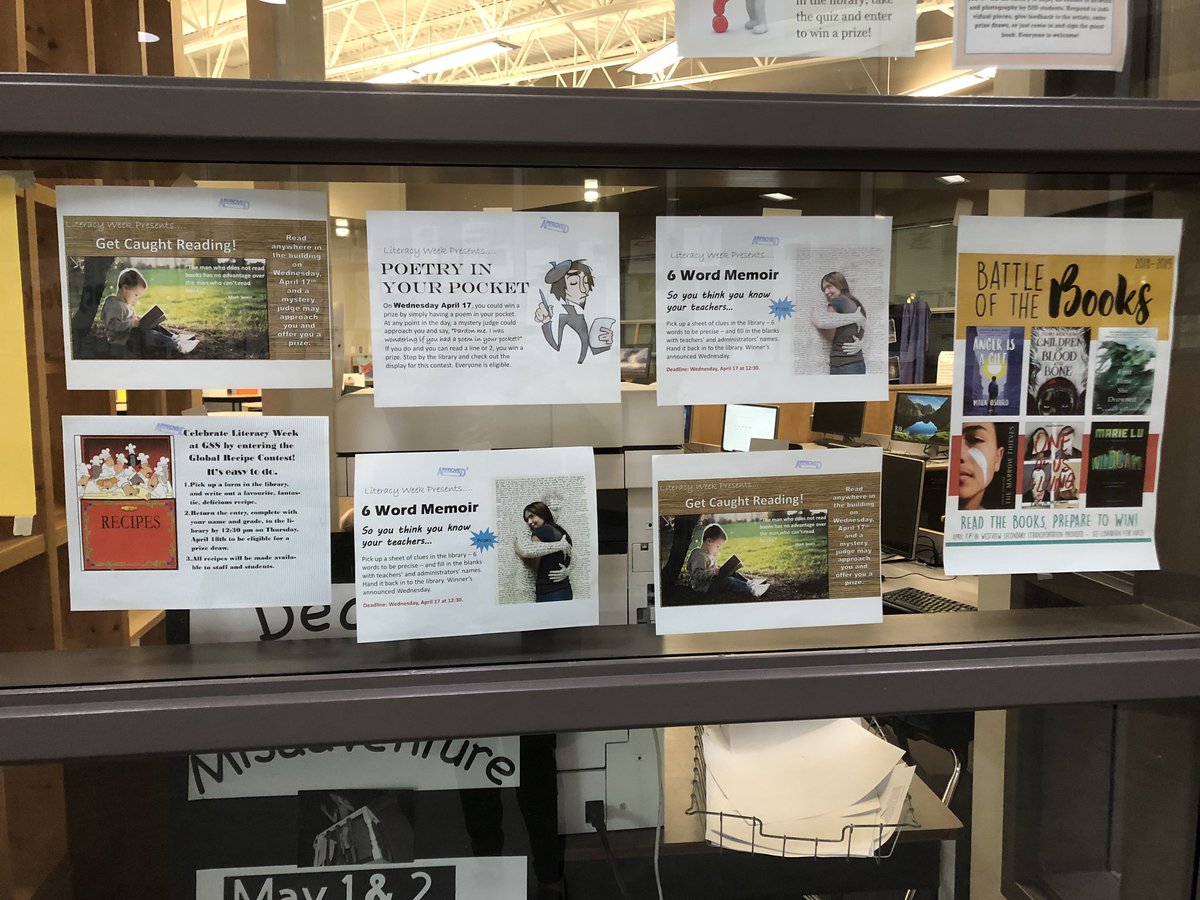 GaribaldiRebels's tweet photo. Hey Rebels - one day left of our Literacy Week! So many activities to explore in the library. Make sure you have a poem in your pocket tomorrow 🤓 https://t.co/BBBwucc5nl