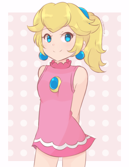 Princess Peach in her outfit from Mario Tennis Aces! 