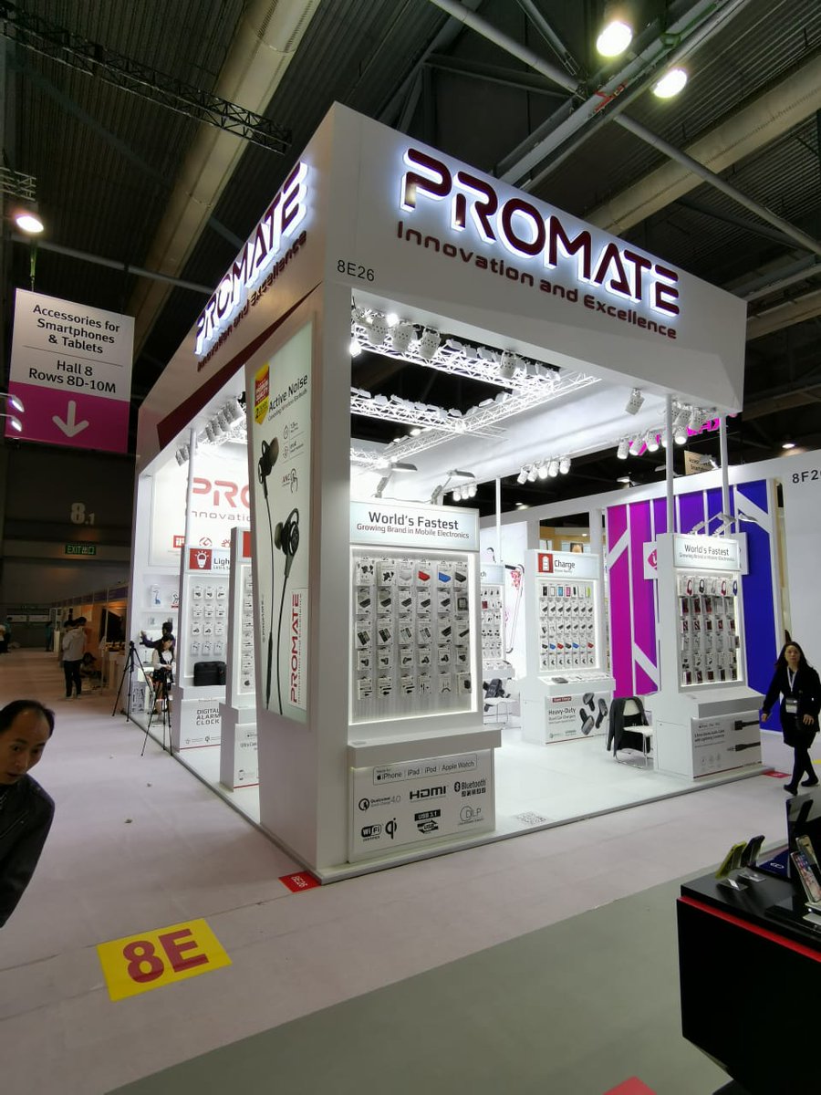 Promate @GlobalSources Mobile Electronics Show, April, 18th.
#AsiaWorld_Expo #Promate #GlobalSources https://t.co/SXdAdBISUq